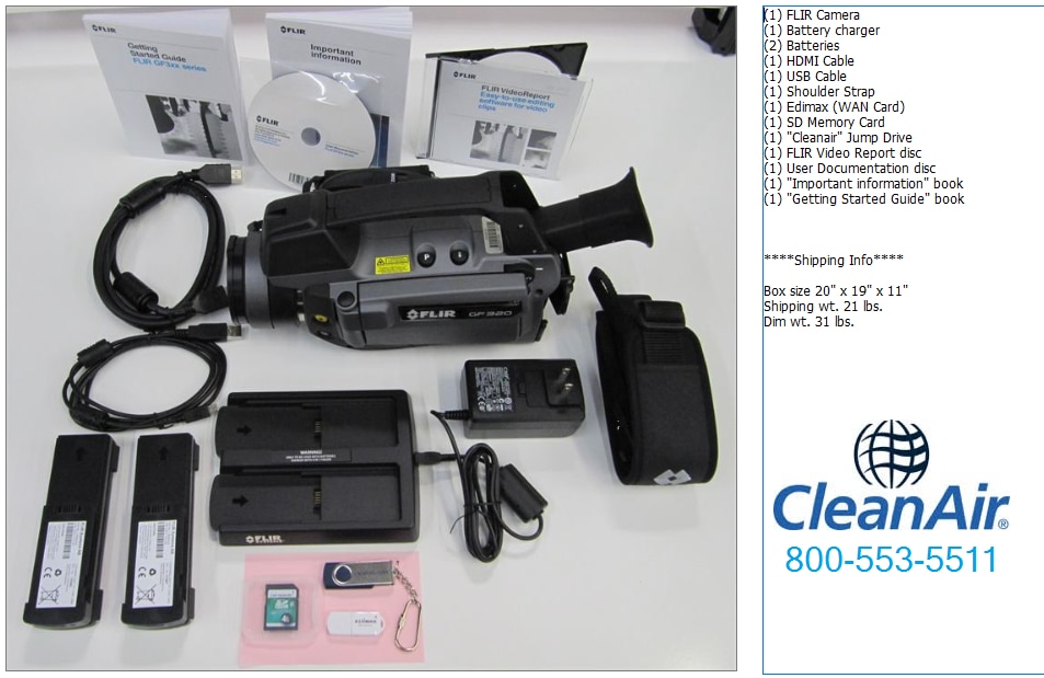 FLIR GF320 Rental Package from CleanAIr
